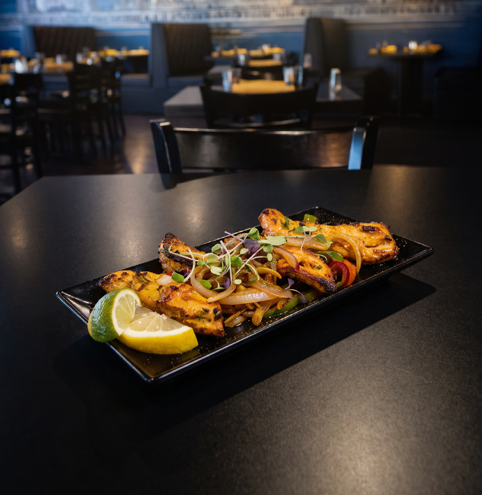 Tandoori chicken with lime
